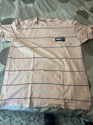 Camiseta Puma Rayas Azul camiseta puma rayas rosa