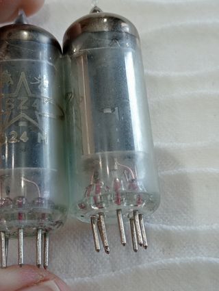 Pareja Válvulas 6Z4 Matcheadas NOS