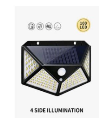 Foco Solar LED 100 con Sensor