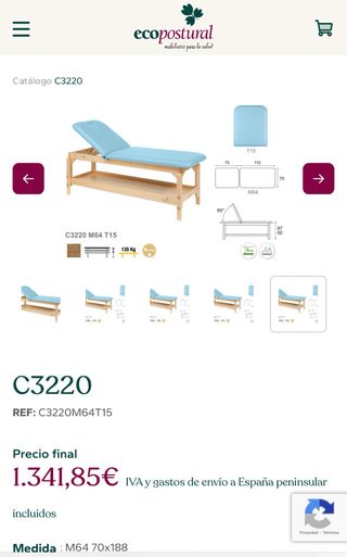 Camilla Eco Postural Madera Morada semi nueva.