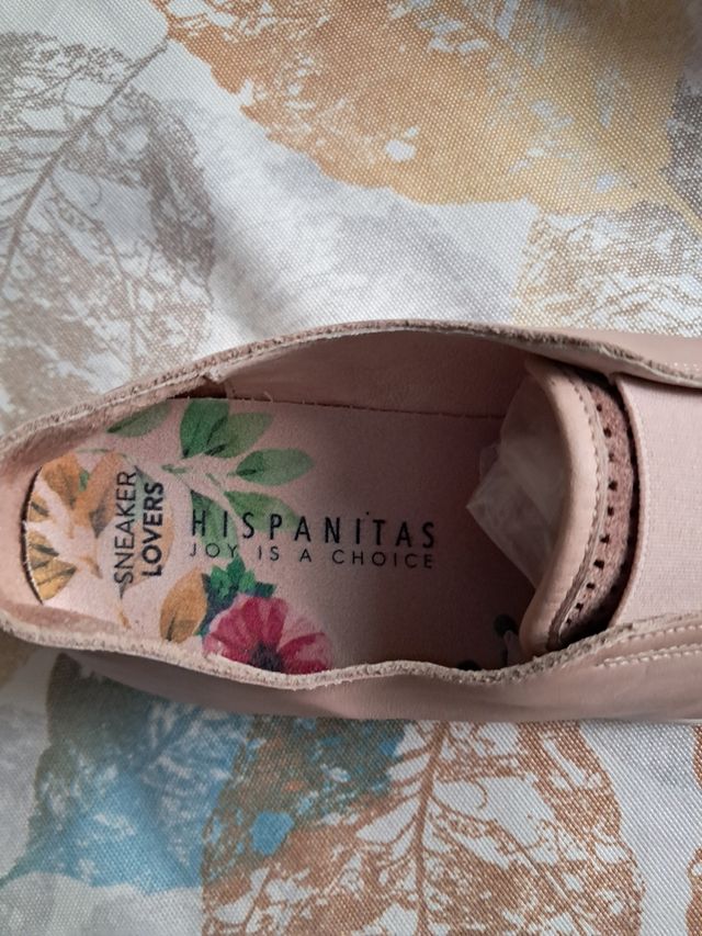 Zapatos Hispanitas Rosa, talla 38. Sin uso.