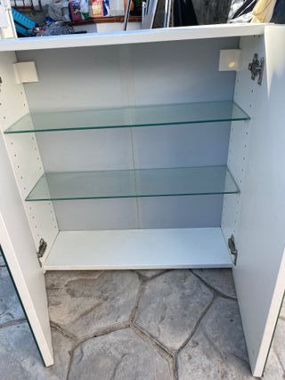 Armario de baño con espejo y 2 puertas