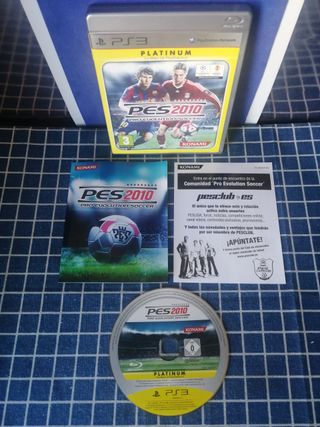 PS3 PES 2010 ORIGINAL COMPLETO PLATINUM