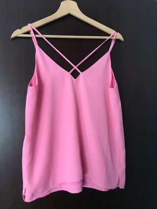 Blusa tirantes Stradivarius rosa Talla S