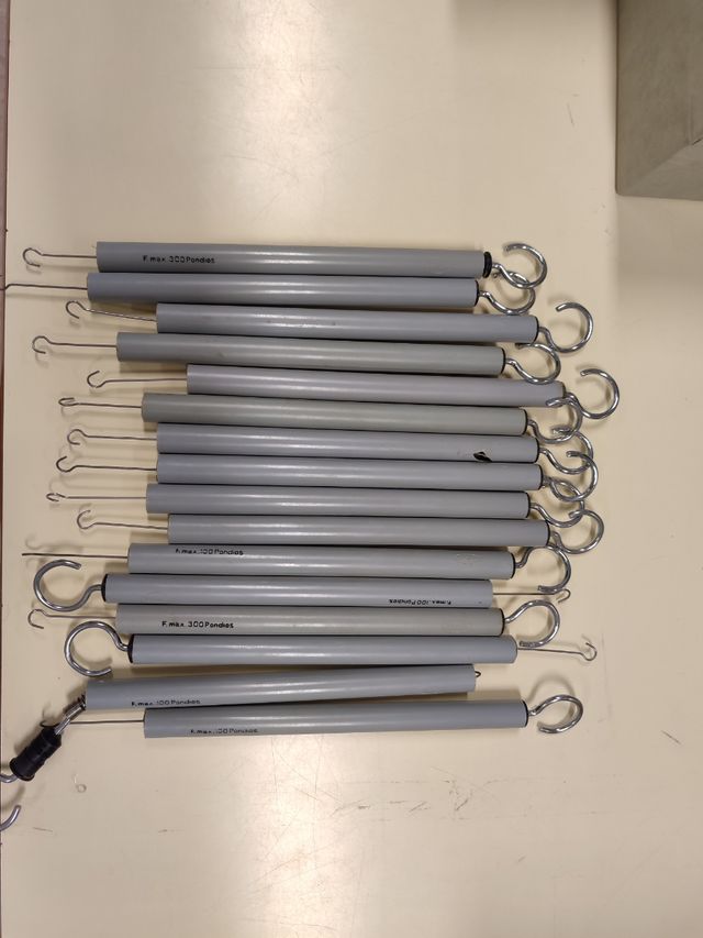 Dinamómetros de muelle (Set de 10)