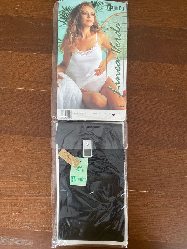 Due Canotte pizzo Macrame e una sottoveste