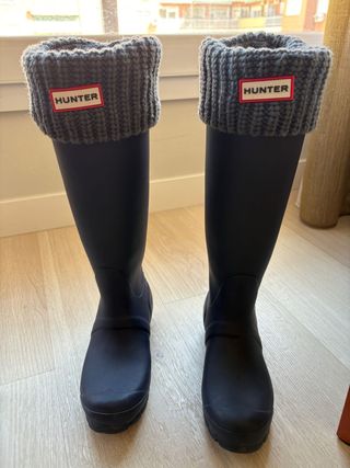 Botas de agua Hunter altas azul marino
