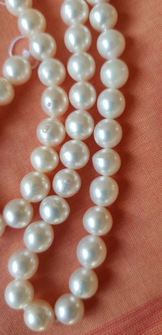Tira perlas naturales de agua dulce