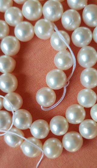 Tira perlas naturales de agua dulce