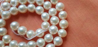 Tira perlas naturales de agua dulce