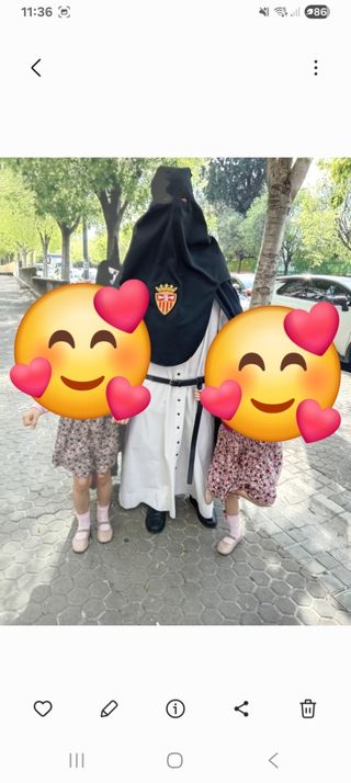 Túnica Nazareno Santa Genoveva.