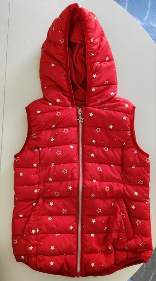 Gilet imbottito bambina con stelle