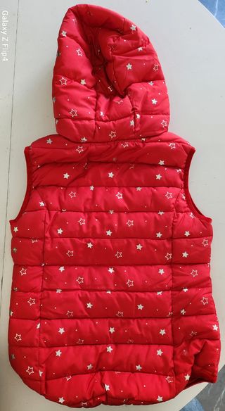 Gilet imbottito bambina con stelle