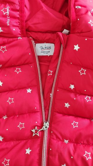Gilet imbottito bambina con stelle