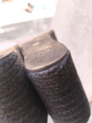 Sandalias cuña negras 10 cm