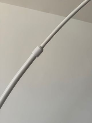 Lampara de pie acero y marmol