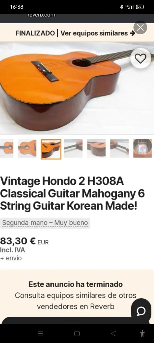 Guitarra HONDO 2