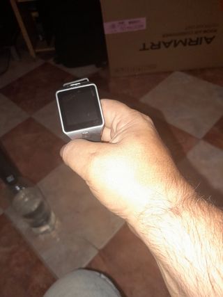 Reloj Digital Hombre Negro y Plateado