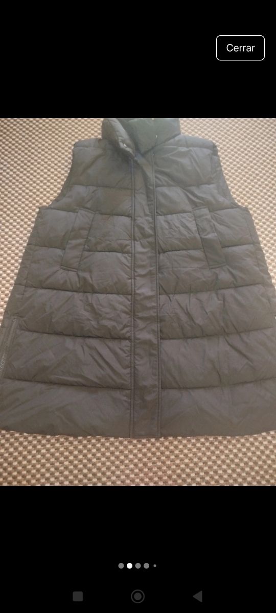 Chaleco Zara Talla M Negro