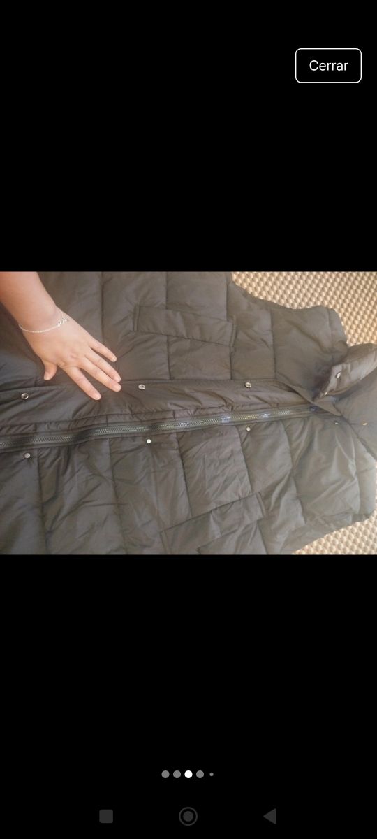 Chaleco Zara Talla M Negro