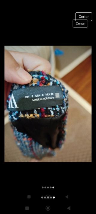 Chaqueta Zara T. S Multicolor