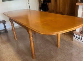 Mesa comedor madera pino 160x90