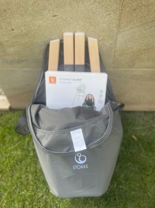 Trona Stokke con funda y cojin