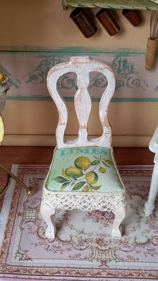 Miniatura Sedia Casa Bambole con Limoni