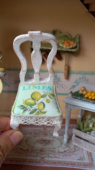 Miniatura Sedia Casa Bambole con Limoni