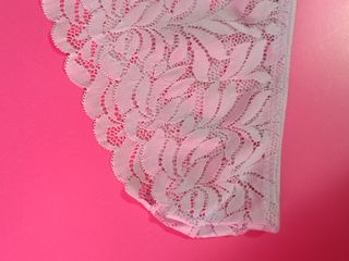 Conjunto lencería encaje azul talla XL