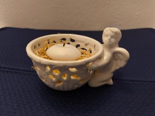 Ciotola Montemaggi shabby chic con angelo