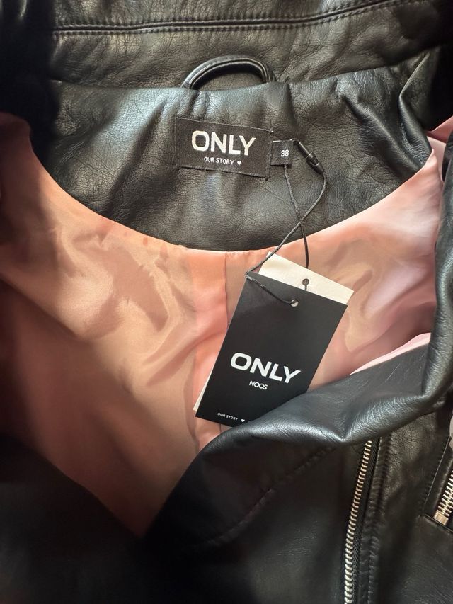 Cazadora Biker Only Negra Nueva