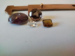 4 tormaline, vari pesi e forme