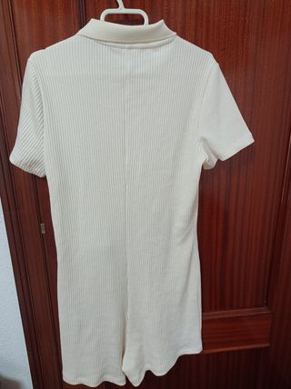 Mono corto blanco de punto