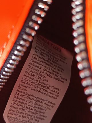 Bolso Bimba y Lola Naranja Neón
