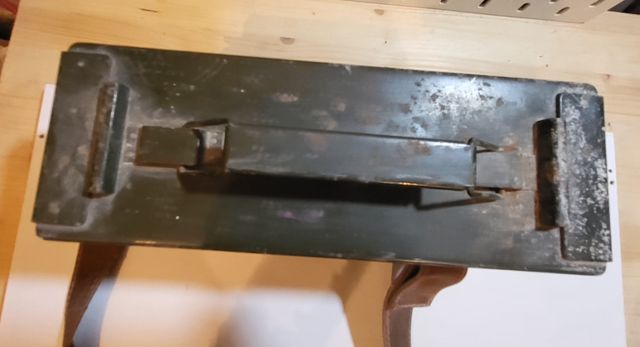 Cassa porta munizioni in metallo -Vintage