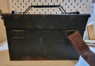 Cassa porta munizioni in metallo -Vintage