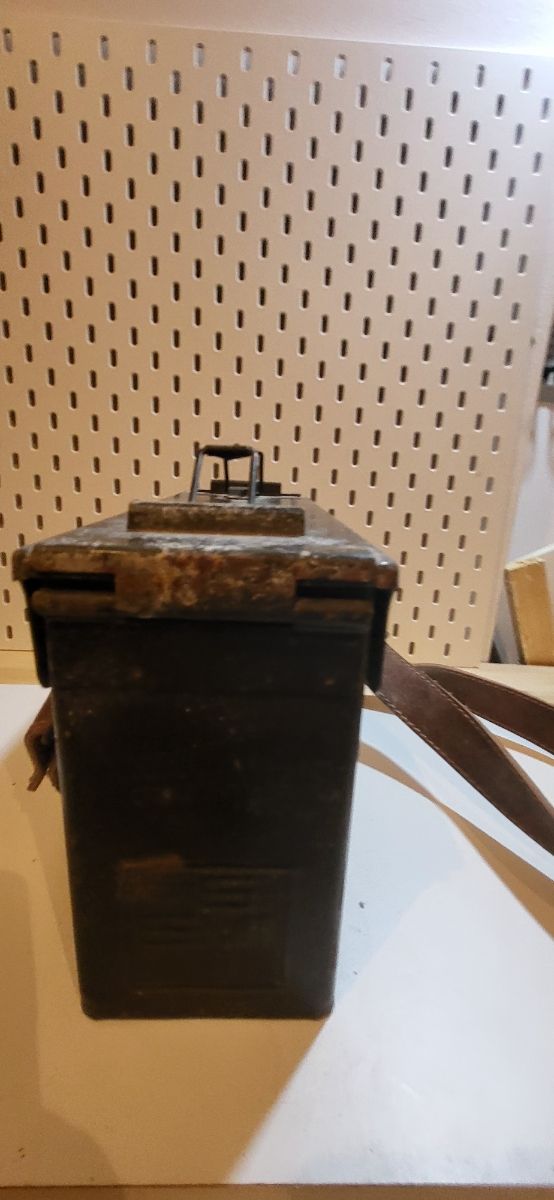 Cassa porta munizioni in metallo -Vintage