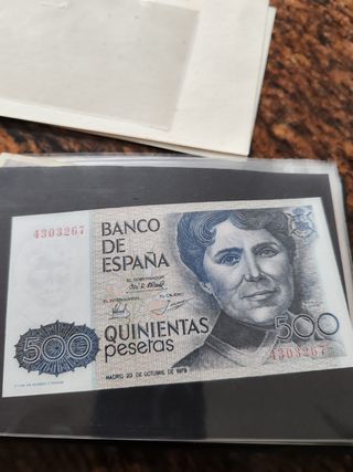 Lote de 9 billetes de España