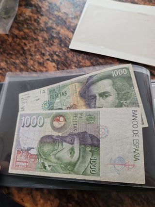 Lote de 9 billetes de España