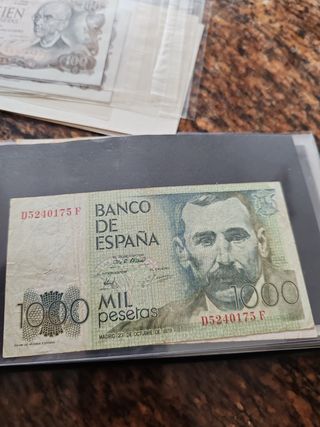Lote de 9 billetes de España