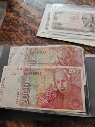 Lote de 9 billetes de España