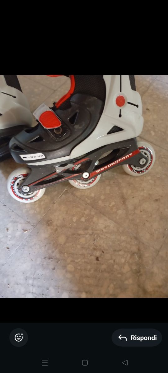 Pattini regolabili bambino misura 31-35