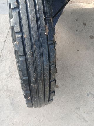 Carro de caballos verde y rojo.