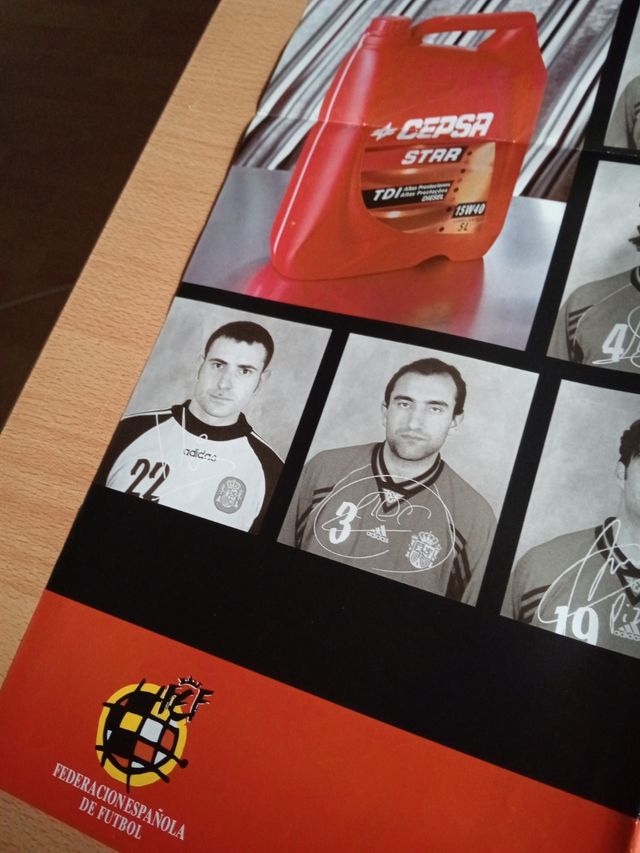 Póster Selección Española Fútbol CEPSA