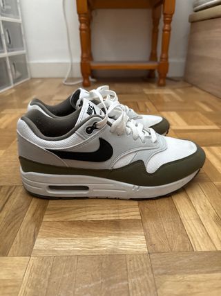 Nike Air Max 1 Verde Oliva y Blanco originales