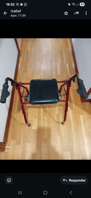 Andador para ancianos con asiento