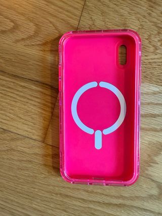 Funda iPhone X Rosa Neón