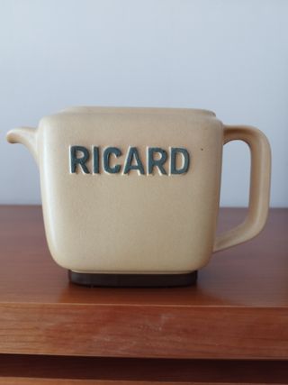 Caraffa in ceramica beige vintage Ricard