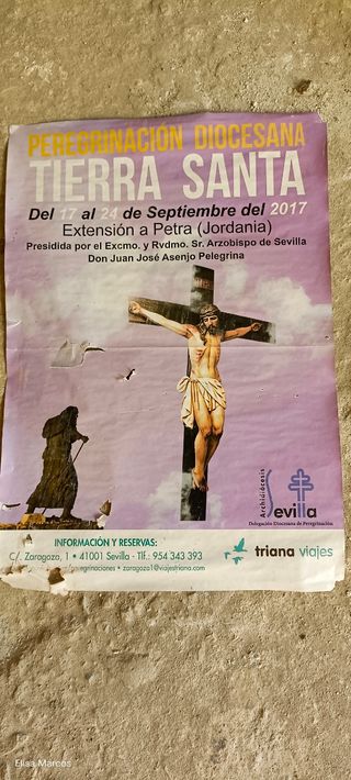 Cartel Peregrinación Diocesana Tierra Santa 2017